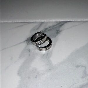 NEW Silver Hoop Earrings